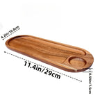 Japanese solid wood fruit plate factory wholesale wooden tray multi-size high-value fruit tray snack plate