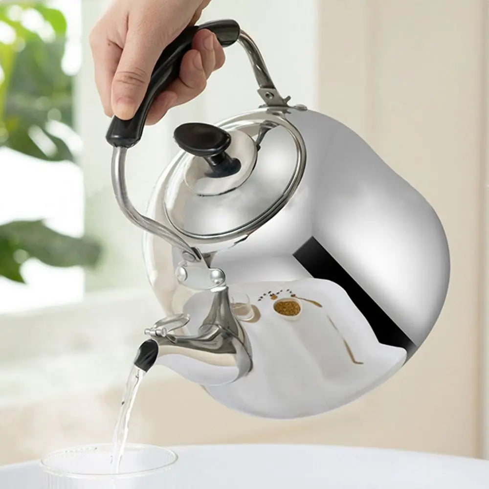 Stainless Steel Whistling Teakettle Fast Heating Base Large Capacity Water Kettles Thickened Gas Stove Induction Cookers