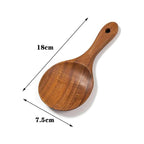 Wood Rice Spoon Wooden Kitchen Spoon Rice Paddle Scoop Ladle Tablespoon Big Serving Spoon Tableware Kitchen Utensils Cooking Too
