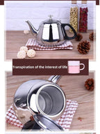 Kettle Tea Water Stove 1.2L/1.5L/2L Stove Stainless Steel Teapot Pot for Hotboiling Pots Gas Coffee Induction Home Camping
