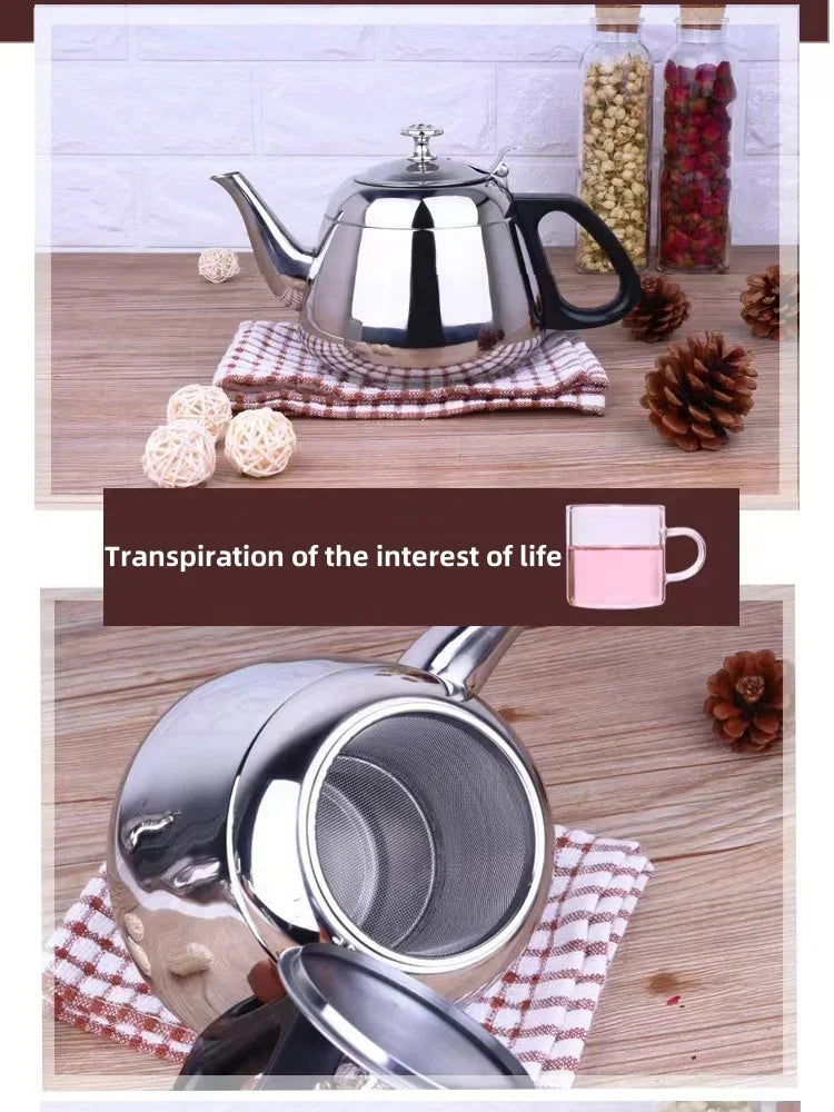 Kettle Tea Water Stove 1.2L/1.5L/2L Stove Stainless Steel Teapot Pot for Hotboiling Pots Gas Coffee Induction Home Camping