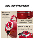 European-style retro electric kettle, 3L large capacity, constant temperature and heat preservation, a great home item