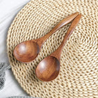 Wooden Spoon Bamboo Kitchen Cooking Utensil Tool Soup Teaspoon Catering for Kicthen Wooden Spoon Bamboo Spoon Dinner Spoon