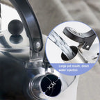 3L Stainless Steel for Hiking Cooking Ergonomic Handle Whistling Kettle Teakettle Stove Gas Water Kettle Teapot for Trips
