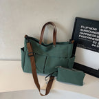 Super Popular Tote Bag for Women Large Capacity 2025 New Computer Mom Commuter Bag Nylon Canvas Bag for Students to Go in Class, Shopping and Mountaineering