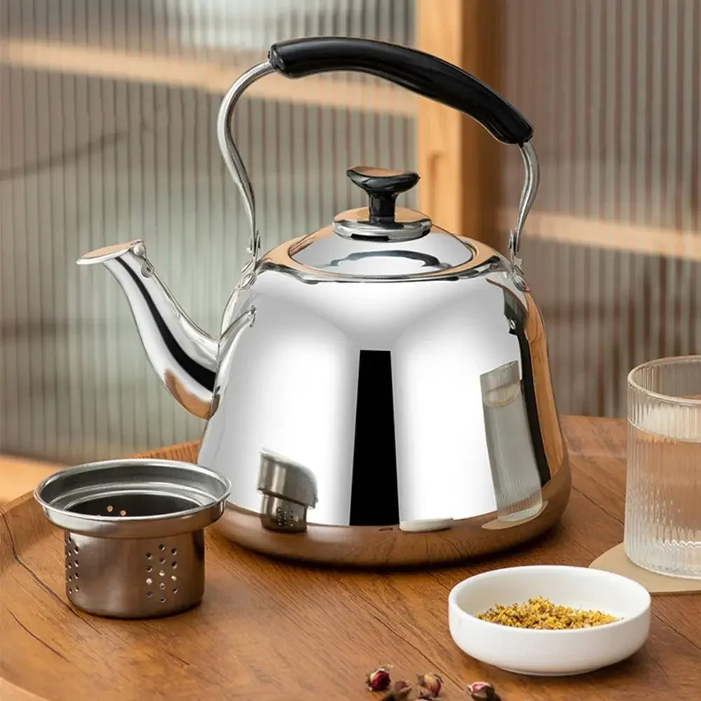 Kettles Thickened Gas Stove Induction Cooker Cookware Stainless Large Capacity Water Steel Whistling Teakettle Fast Heating Base