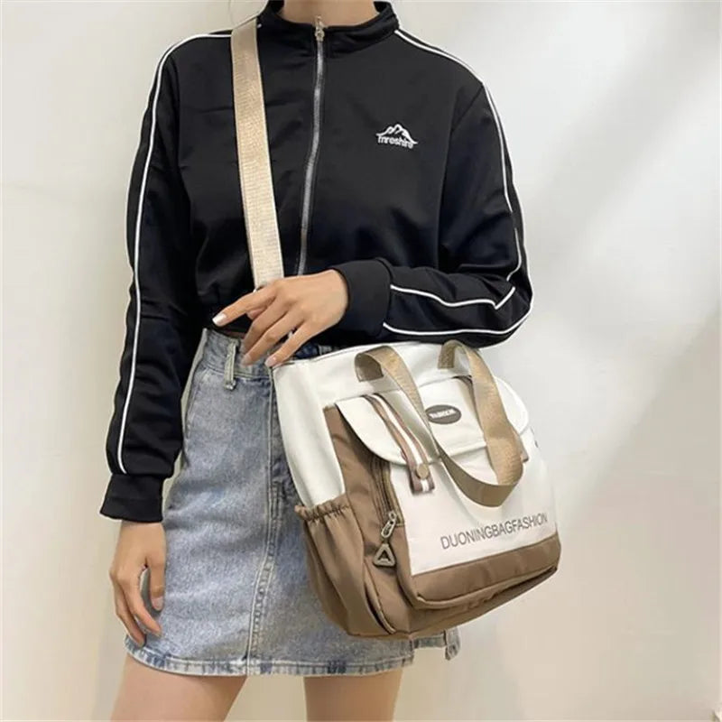 Women's Tote Bag, Large Capacity Daily Handbag, Travel Bucket Shoulder Bag, Fashion Messenger Bag,Campus School Bags Satchel
