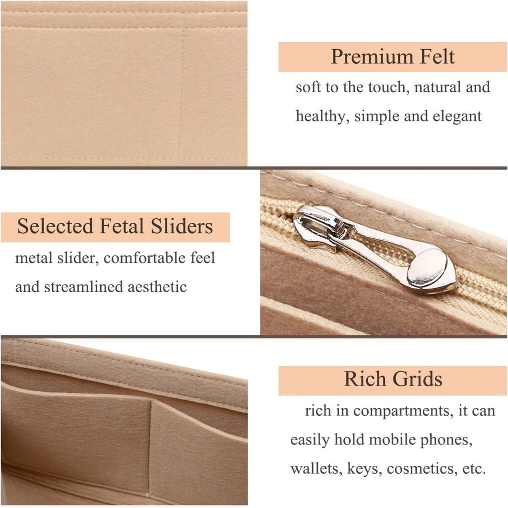 Bag Organizer for Longchamp Small Tote Bag Timid Bag Storage & Finishing Inner Bag Liner Handbags Insert Organizer fit Mini Size