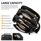 Men's Cowhide Shoulder Bag Casual Crossbody Bags Full Grain Leather Multifunctional Ipad Messenger Handbag Quality