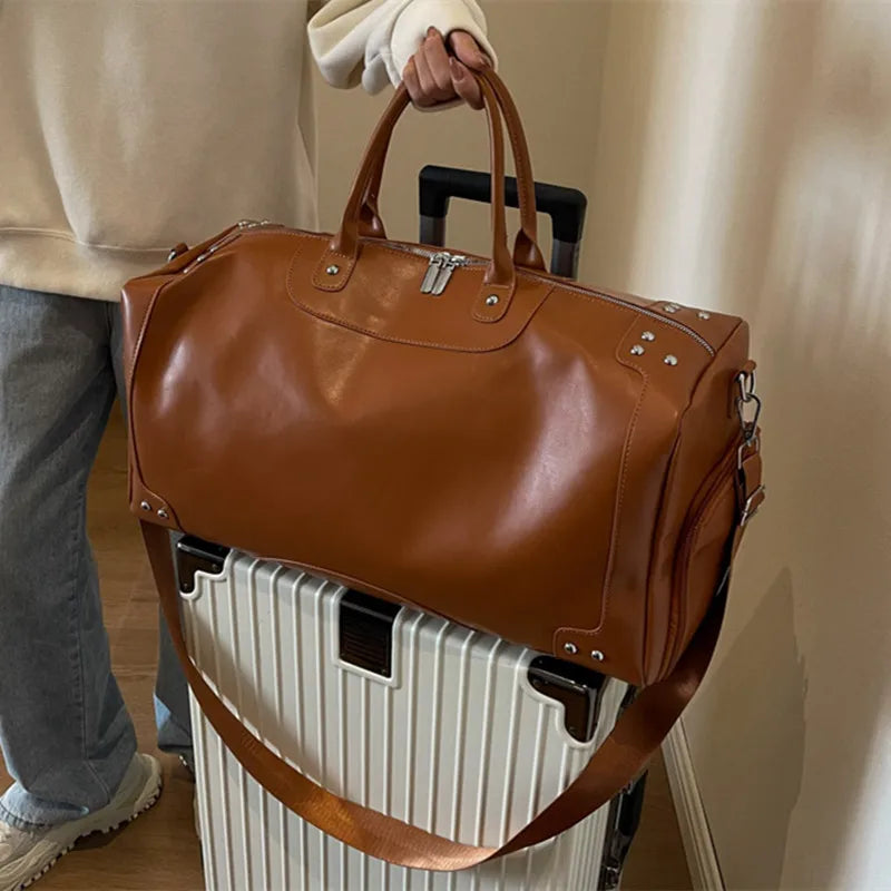 Travel Bags Fashion Men Large Capacity Organizer Handbags Women Fashion Handbag Luggage Leisure Backpack The Tote Bag