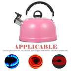 Stainless Steel Stove Top Kettles Hot Pot Practical Whistling Tea Handle Pot Boiling Water Gas Stove Heating for Travel camping