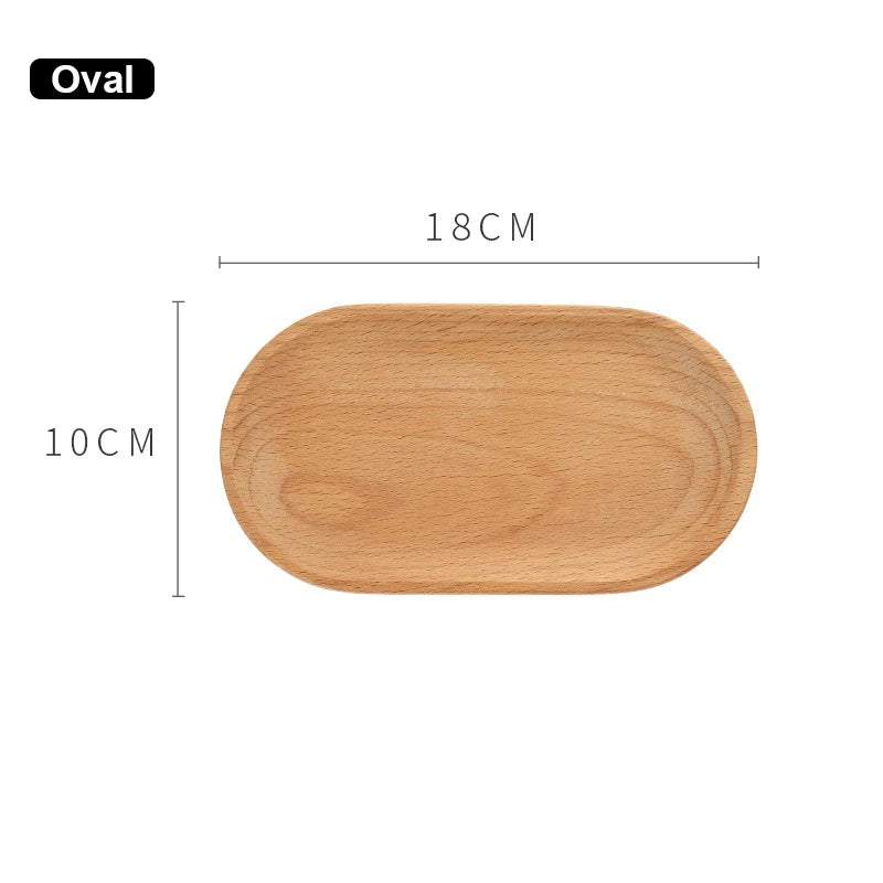 Walnut Wooden Tray Ins Wind Small Wooden Plate Japanese Rectangular Dinner Plate Cake Bread Coffee Tea Solid Wood Plate Tray