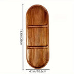 Japanese solid wood fruit plate factory wholesale wooden tray multi-size high-value fruit tray snack plate