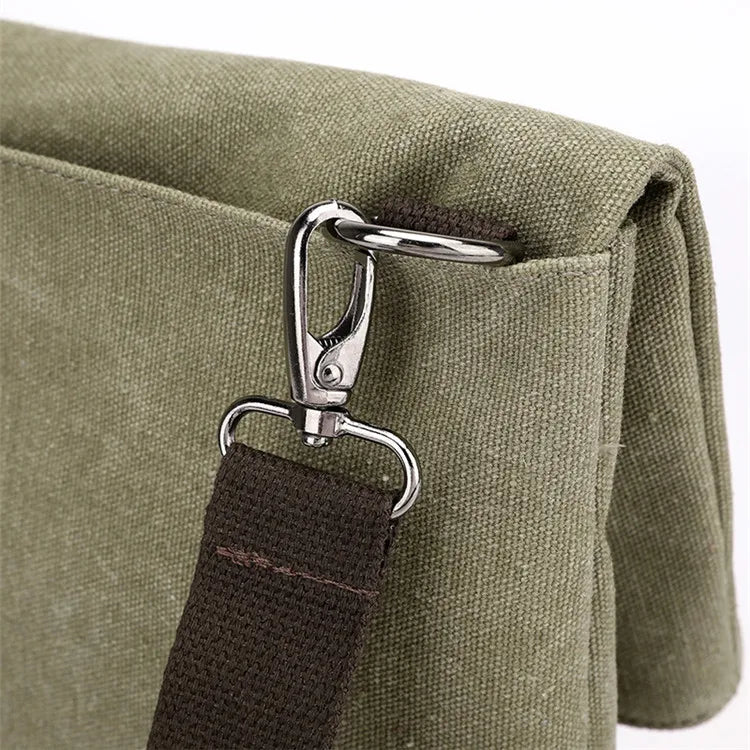 Men's Fashion Canvas Shoulder Bags Business Travel Crossbody Bags Men Multifunctional Messenger Bags Briefcase Men Handbag Tote