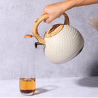 3L Whistling Kettle Anti Scald Handle Cookware Cooktop Teakettle Stainless Stove Teapot Tea Kettle for Outdoor Large Capacity