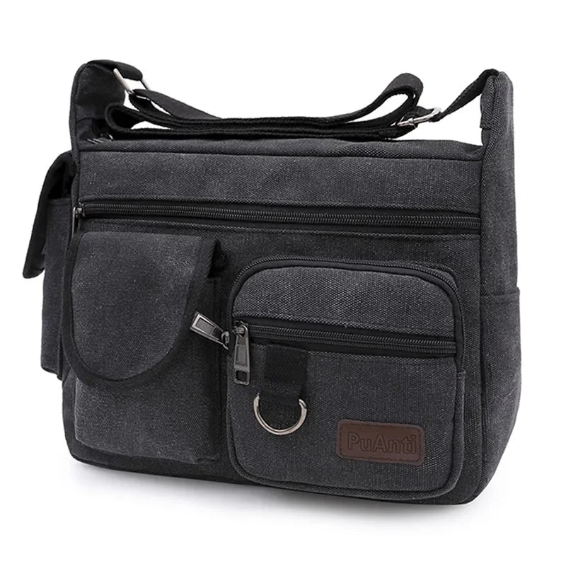 Men Canvas Shoulder Bags Casual Tote Travel Men's Crossbody Bag Luxury Messenger Bags Fashion High Quality Handbag