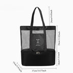Tote Waterproof Bento Bag Swimming Bag Travel Storage Beach Bags Insulated Double Layer Picnic Ice Bags