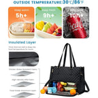 Women Bags Large Women Lunch Bags With Insulated Compartment Tote Bag with Leakproof Lunch Box Pocket Work Bag Handbag