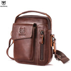 Casual Fashion Men's Messenger Bag's Business Portable Handbag Man Leather Shoulder Bag Mobile 6.5'' Phone Bags