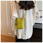 Women Handbags Female Pu Leather Shoulder Bags Luxury Large Capacity Crossbody Bags Solid Flap for Women Portable Phone Purse