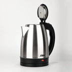 Stainless Steel Electric Kettle 1.8L 220V Silver Black Base Separation Desion Rust-resistant Durable for Home During Travel