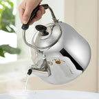 Stainless Steel Whistling Teakettle Fast Heating Base Large Capacity Water Kettles Thickened Gas Stove Induction Cooker