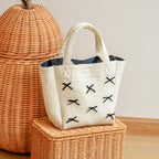 New bow tote bag small fashion Tote bag large capacity shoulder bag