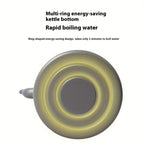 Camping Tea Kettle - Aluminum Alloy Construction, Wooden Handle, Portable Outdoor Kettle for Camping, Hiking, Durable Cookware