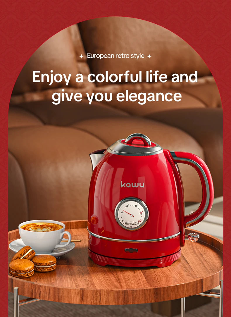 European-style retro electric kettle, 3L large capacity, constant temperature and heat preservation, a great home item