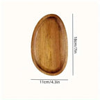 Japanese solid wood fruit plate factory wholesale wooden tray multi-size high-value fruit tray snack plate