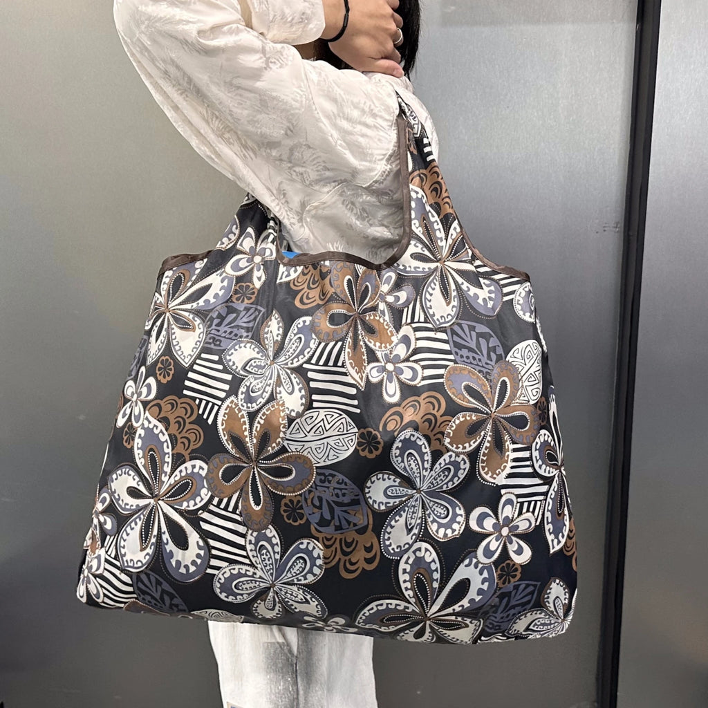 Tote Bag, Large-Capacity Tote Bag, Reusable Satchel Environmentally Friendly Lightweight Shopping Bag with Printed Pattern, Outdoor Foldableable Satchel Camping Style Travel Bag