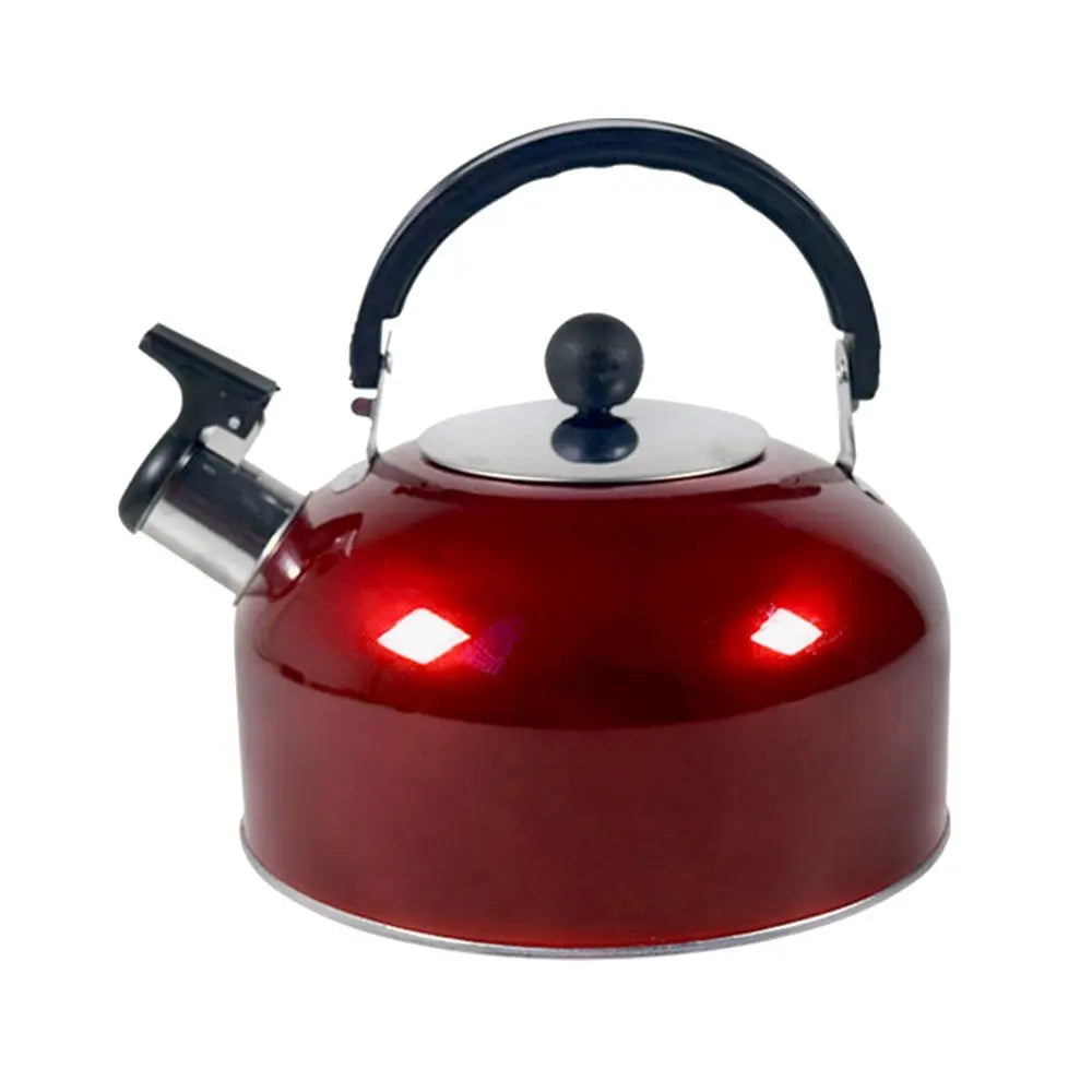 3L Durable for Home Office Restaurant Ergonomic Handle Whistling Kettle Stove Gas Water Kettle Teakettle Teapot for Trips
