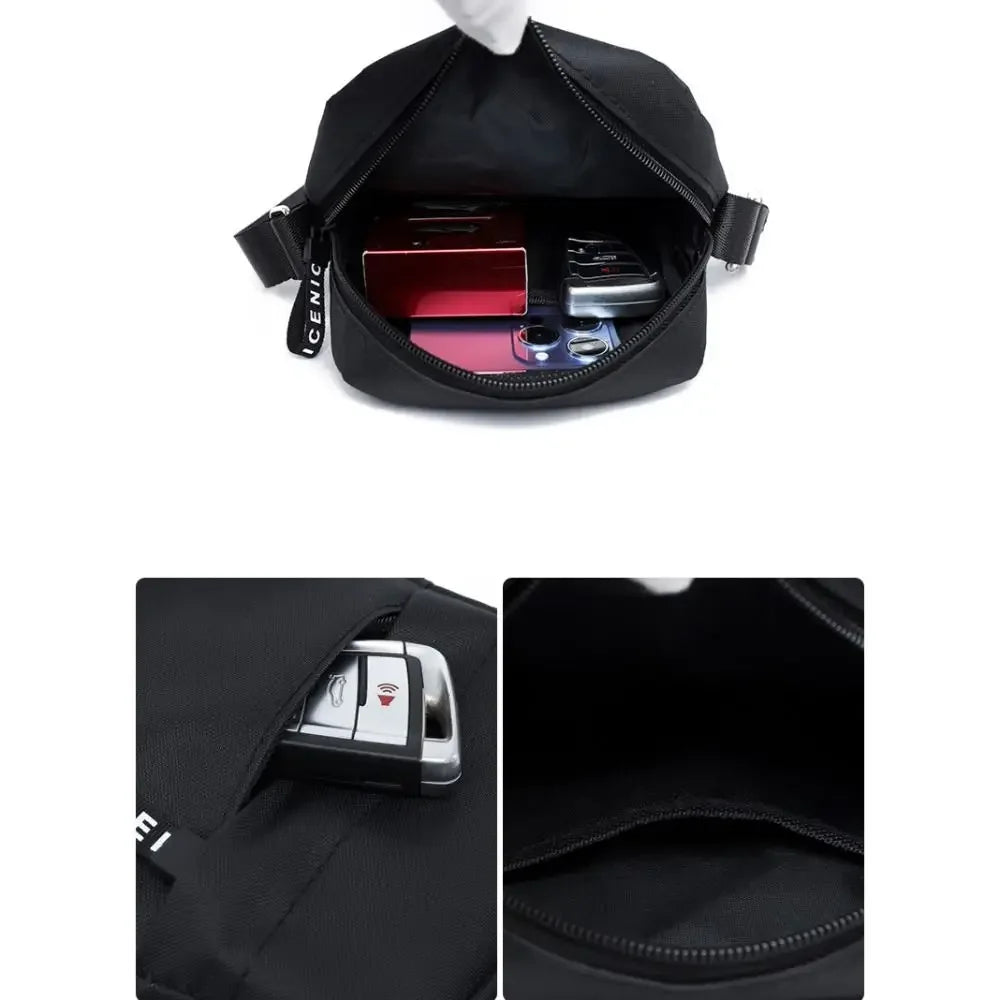 Multi-Function Men's Bag High Quality Nylon Man Messenger Bag Crossbody Bags Fashion Casual Men's Small Bag Handbag Shoulder