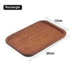 Walnut Wooden Tray Ins Wind Small Wooden Plate Japanese Rectangular Dinner Plate Cake Bread Coffee Tea Solid Wood Plate Tray