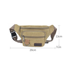 Men's Waist Bag Fashionable Casual Large Capacity Phone Wallet Sports Tourism Cycling Multi-functional Male's Shoulder Bags