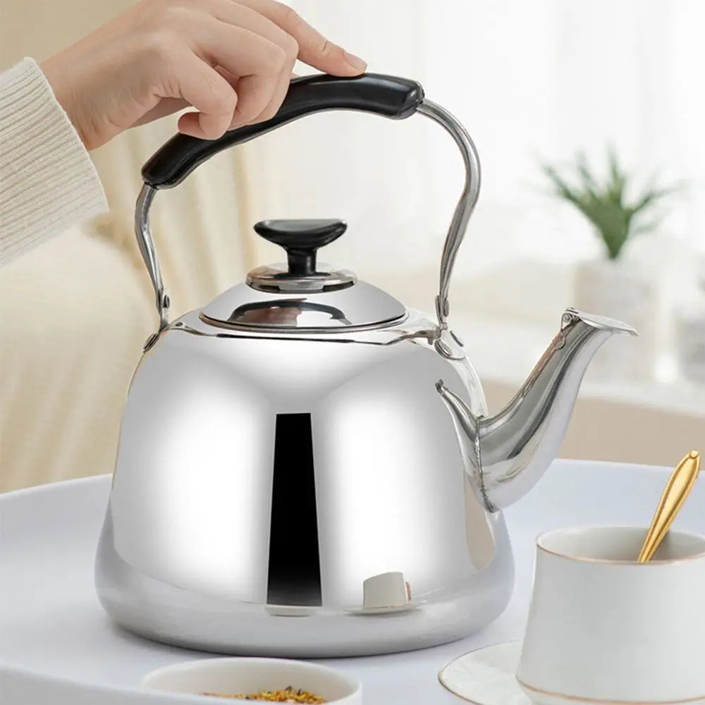 Stainless Steel Whistling Teakettle Fast Heating Base Large Capacity Water Kettles Thickened Gas Stove Induction Cooker