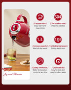European-style retro electric kettle, 3L large capacity, constant temperature and heat preservation, a great home item