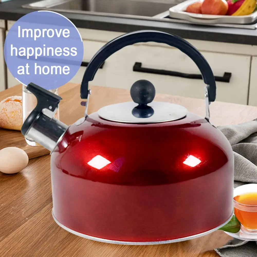 3L Durable for Hiking Cooking for Home Office Restaurant Whistling Kettle Teakettle Stove Gas Water Kettle Teapot for Trips