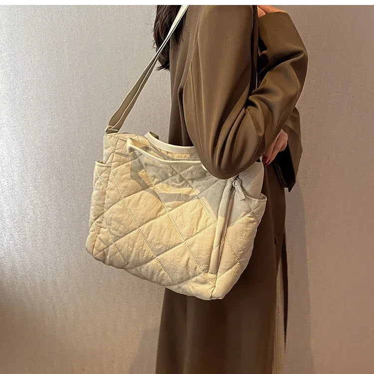 Large Capacity Mommy Bag for Women Totes Baby Diaper Nappy Bags Shoulder Cotton Ladies Maternity Shopping Bags