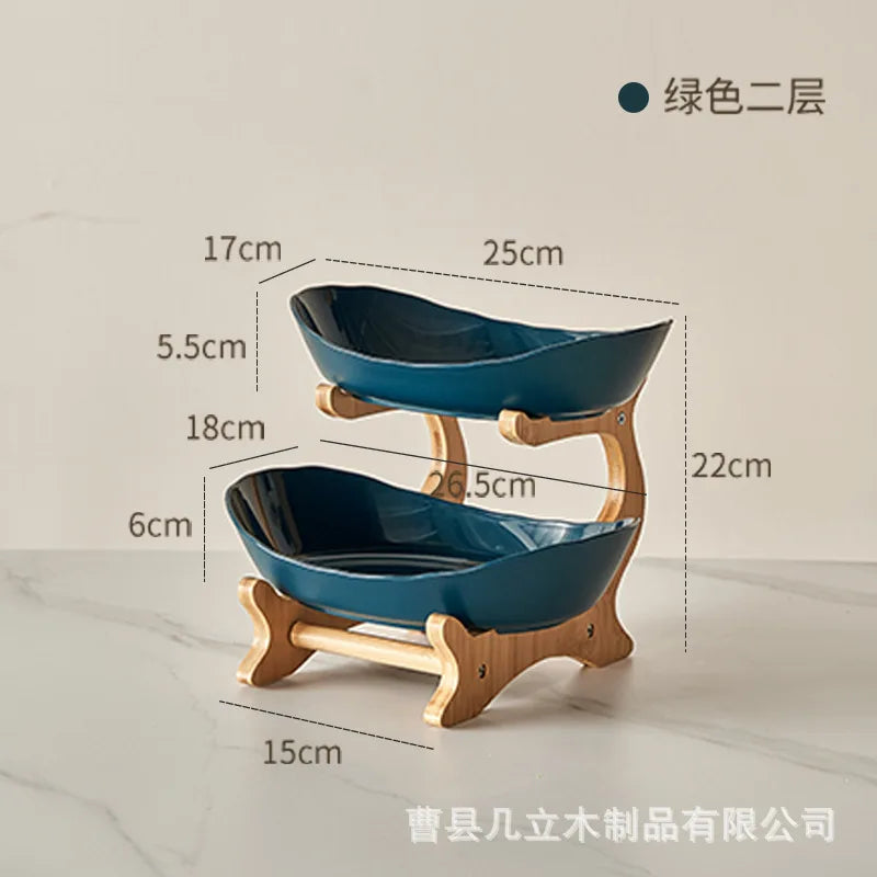 Fruit Plate Plastic Snack Dish Creative Modern Dried Fruit Basket Candy Dish Cake Stand dessert trays fruteros de cocina