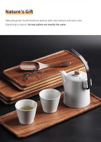 Natural Wooden Tray Rectangular Plate Fruit Snacks Food Storage Trays Hotel Home Serving Tray Decorate Supplies