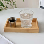 Rectangular WOOD Tea Tray Wooden Serving Tray Plate Fruit Bread Food Storage Tray Tableware Stand Home Kitchen Supplies