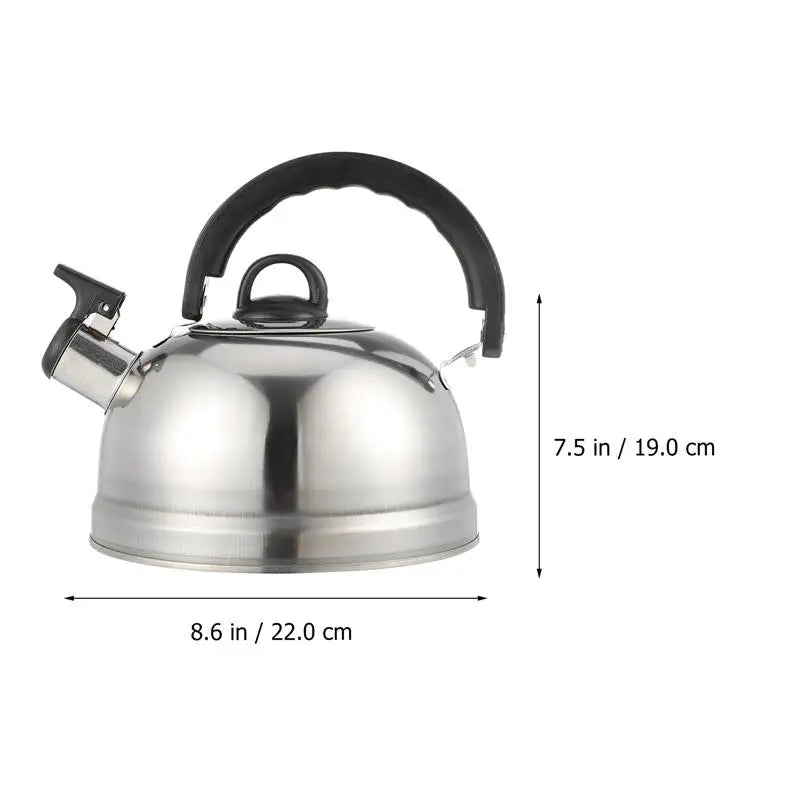 1.2L Thicken Stainless Steel Teakettle Whistling Kettle Household Boil Water Kettle Induction Cooker Gas Stove Universal