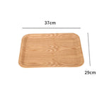 Wooden Tray Cake Bread Tray Put Water Cup Flat Tray Household Kitchen Storage Tray