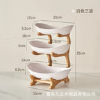 Fruit Plate Plastic Snack Dish Creative Modern Dried Fruit Basket Candy Dish Cake Stand dessert trays fruteros de cocina