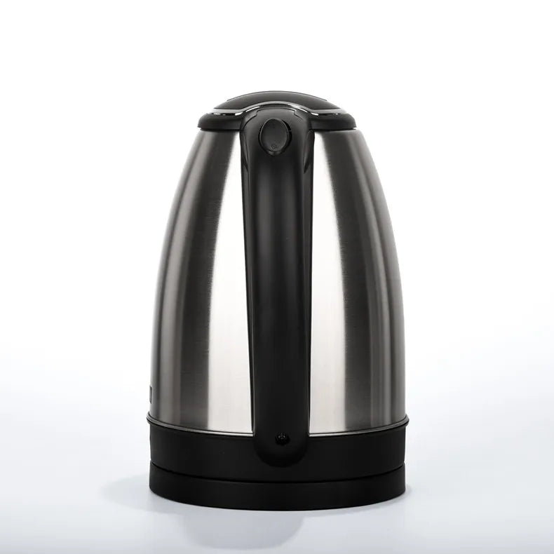 Stainless Steel Electric Kettle 1.8L 220V Silver Black Base Separation Desion Rust-resistant Durable for Home During Travel
