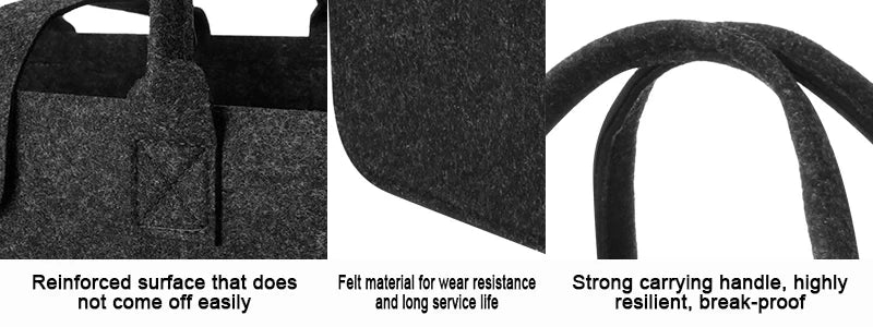 Tote Bag Women Shopping Bag Felt Foldable Grocery Basket  Storage Organizer Utility Tote Handbag for Picnic Beach Pool Travel