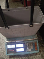 Portable Picnic Tote Shopping Bag Large Capacity  Bag, Large Plastic Utility Basket,Washable Beach Travel Handbag Storage Bags