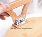 Sofa Tray Table Sofa Handrail Clip-on Tray Made Solid Wood Portability TV Food Multifunctional Portable Foldable Circular Tray
