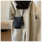 Women Handbags Female Pu Leather Shoulder Bags Luxury Large Capacity Crossbody Bags Solid Flap for Women Portable Phone Purse